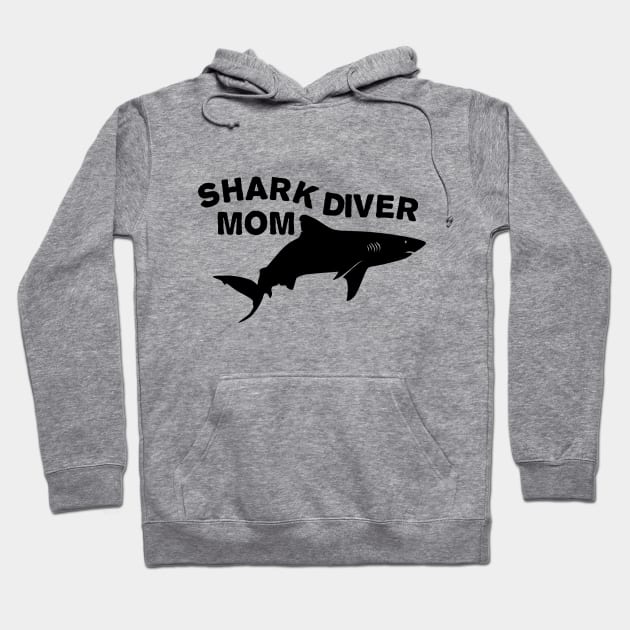 Shark diver mom Hoodie by TMBTM